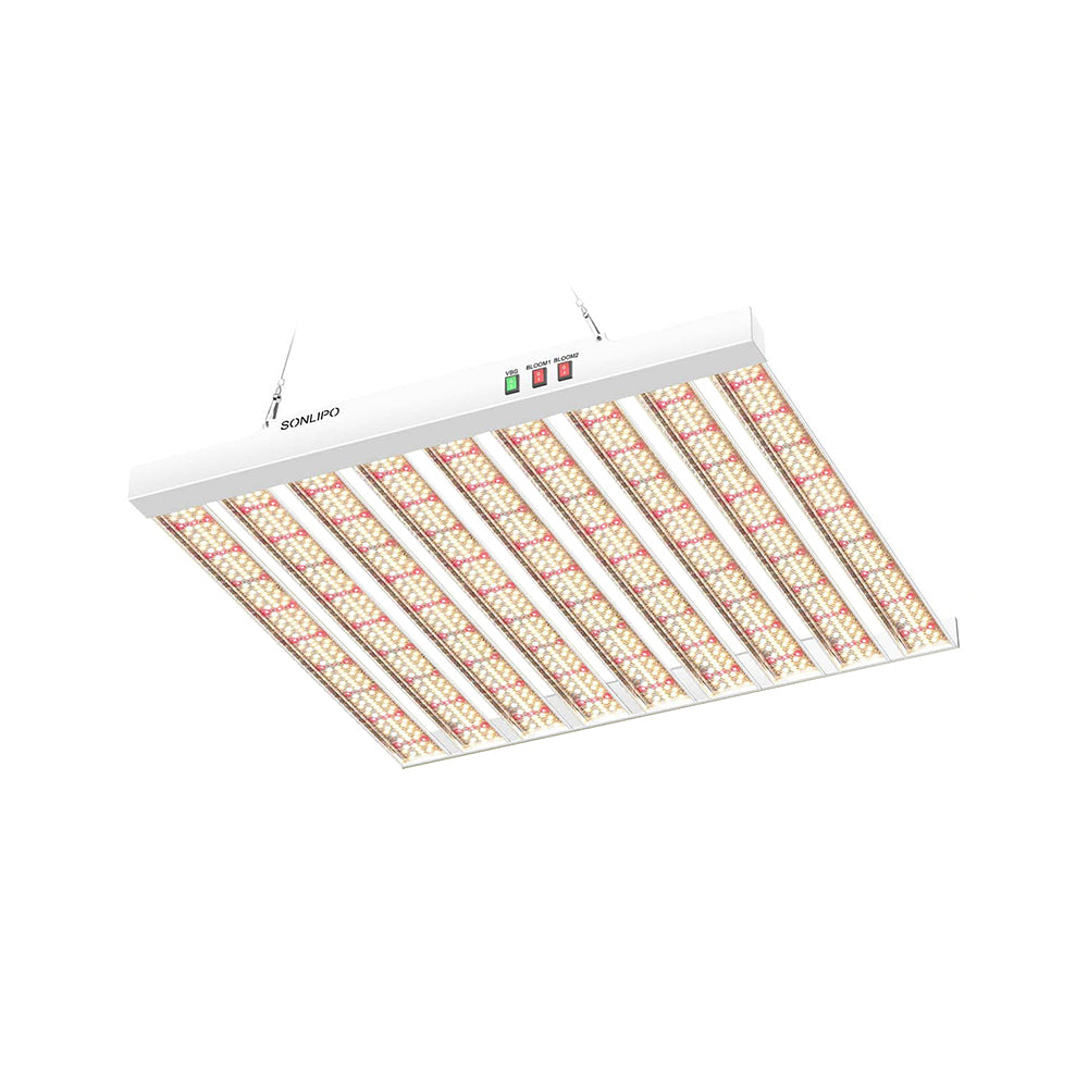 JideTech Plant Grow Lights With Aluminum Shell 9 Bars Light for Indoor Plant Different Full Spectrum Led Grow Lamp(SPF4000-400W)