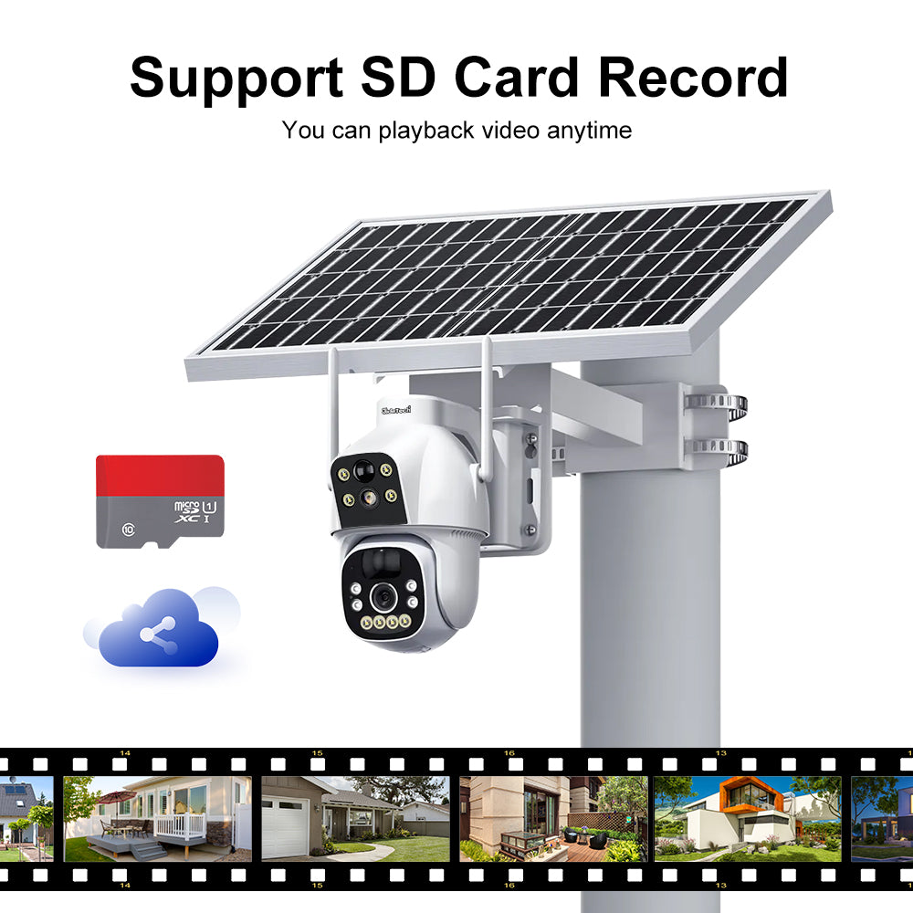 JideTech Daul Model 4G Solar PIR Camera (S2-4G(PIR))