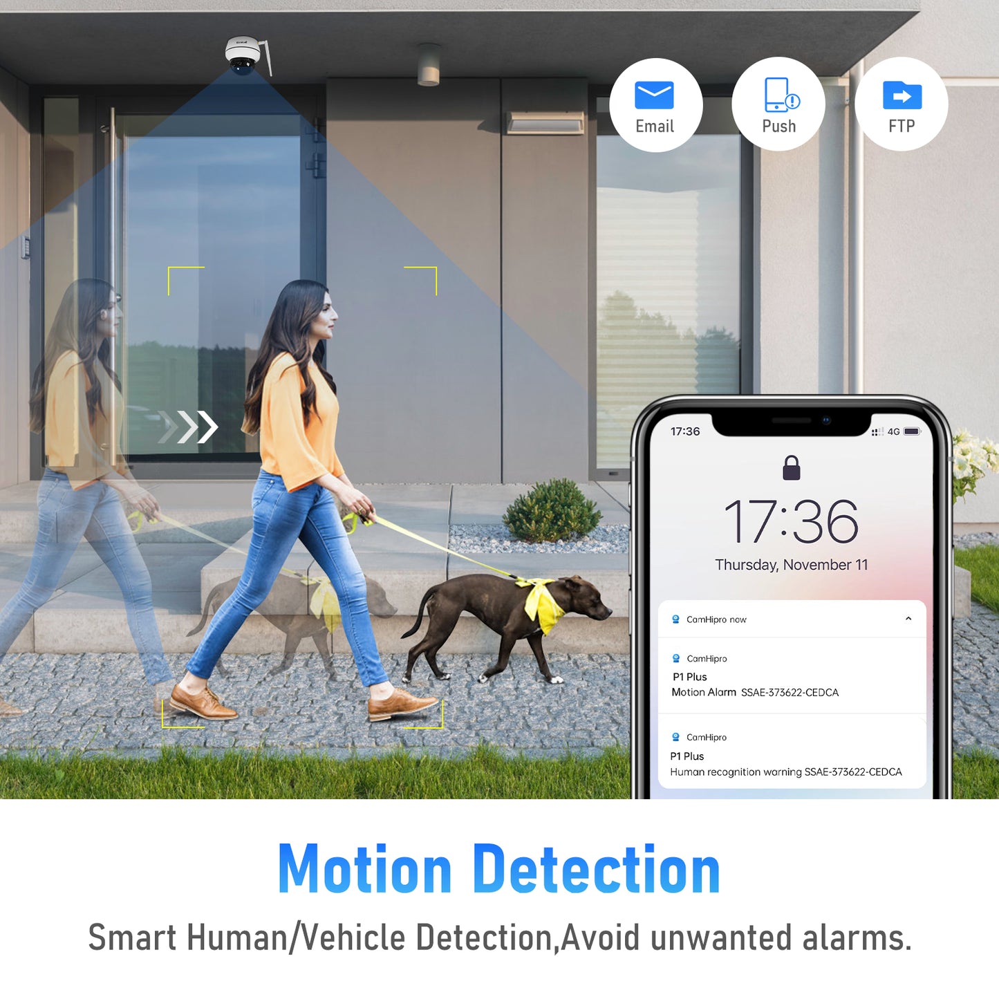 JideTech 5X 5MP Wi-Fi 2.5-inch Metal PTZ Camera