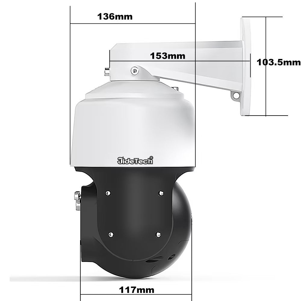 JideTech 5MP/8MP PoE 30X Zoom PTZ Security Camera (P7-30X-5MP)