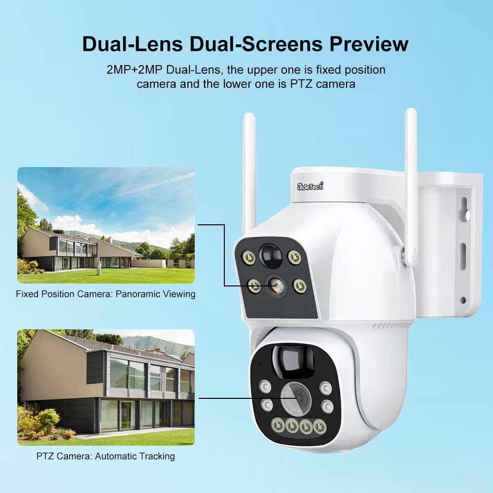 JideTech Solar 4G PIR PTZ Camera (S2-4G)