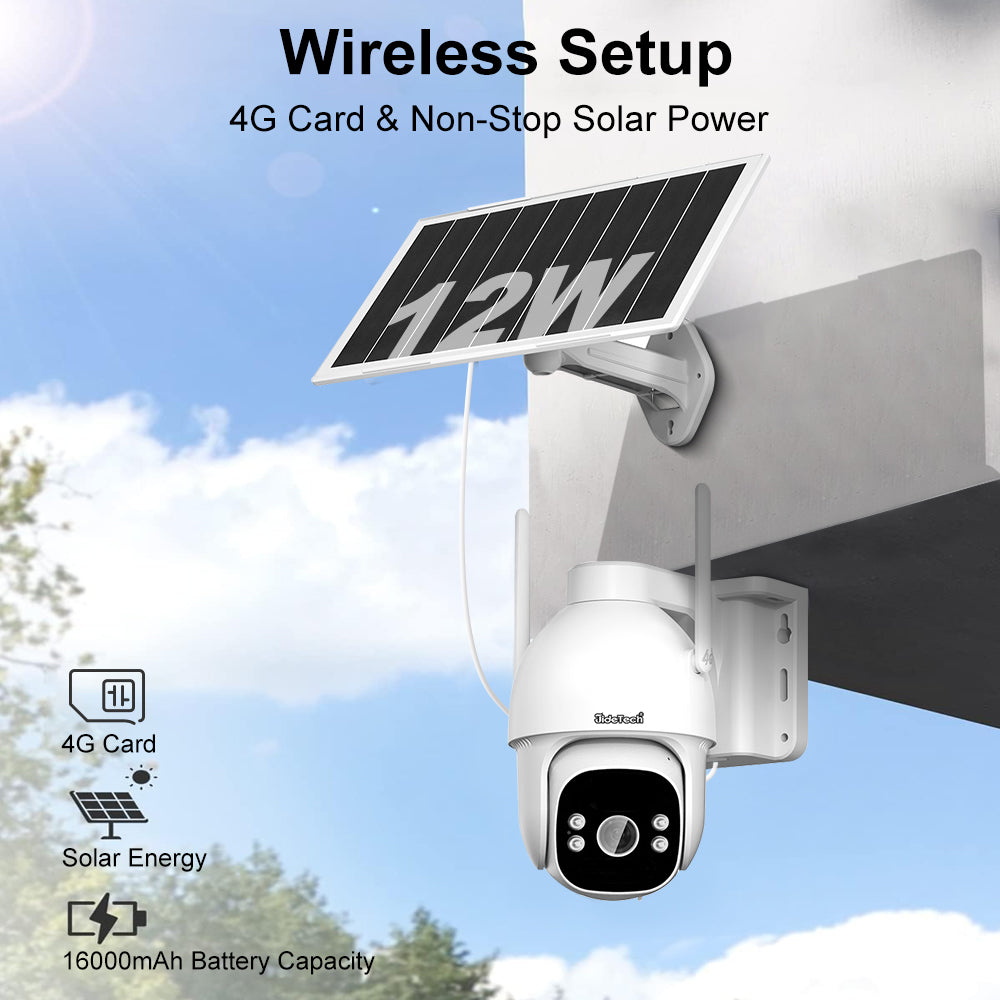 JideTech 3MP AOV 4G Solar PTZ Camera (A1-3MPW4G)