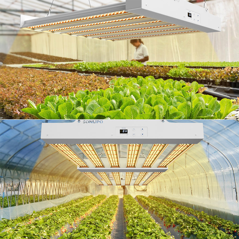 JideTech LED Grow Light 200W 4x4ft Coverage Full Spectrum Veg & Bloom Dimmer Timer (200W SPF2000PRO)