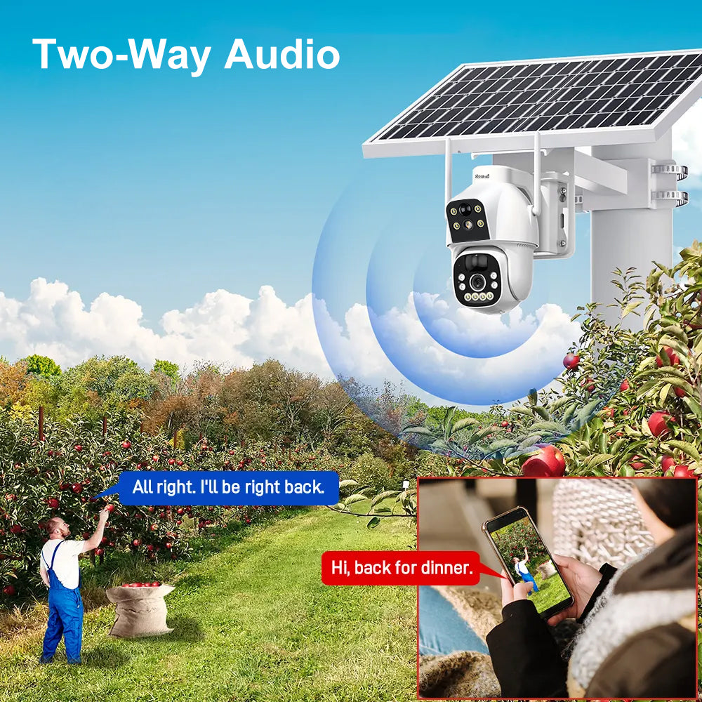 JideTech Daul Model 4G Solar PIR Camera (S2-4G(PIR))