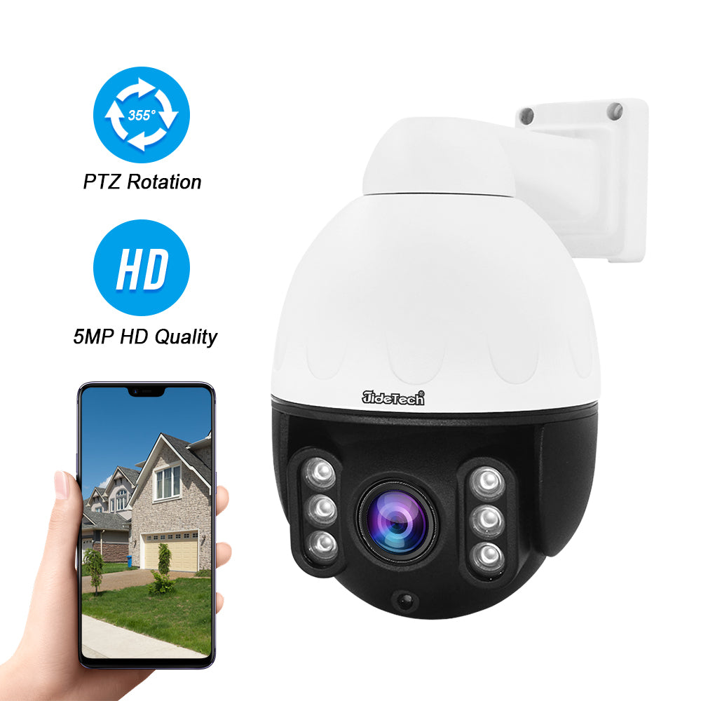 JideTech 5MP/8MP 5X Zoom PoE PTZ IP Surveillance Camera (P3-5X-5MP)