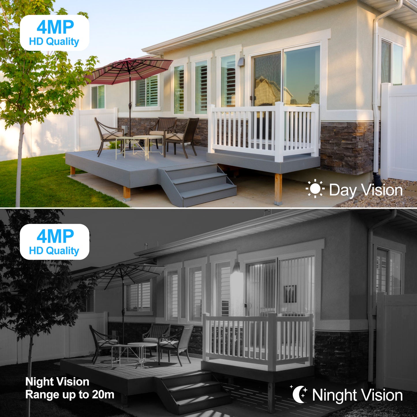 JideTech 4MP Wireless Solar Powered Security IP Camera for Outdoor with 10800MAH battery  (S5-4MPW)