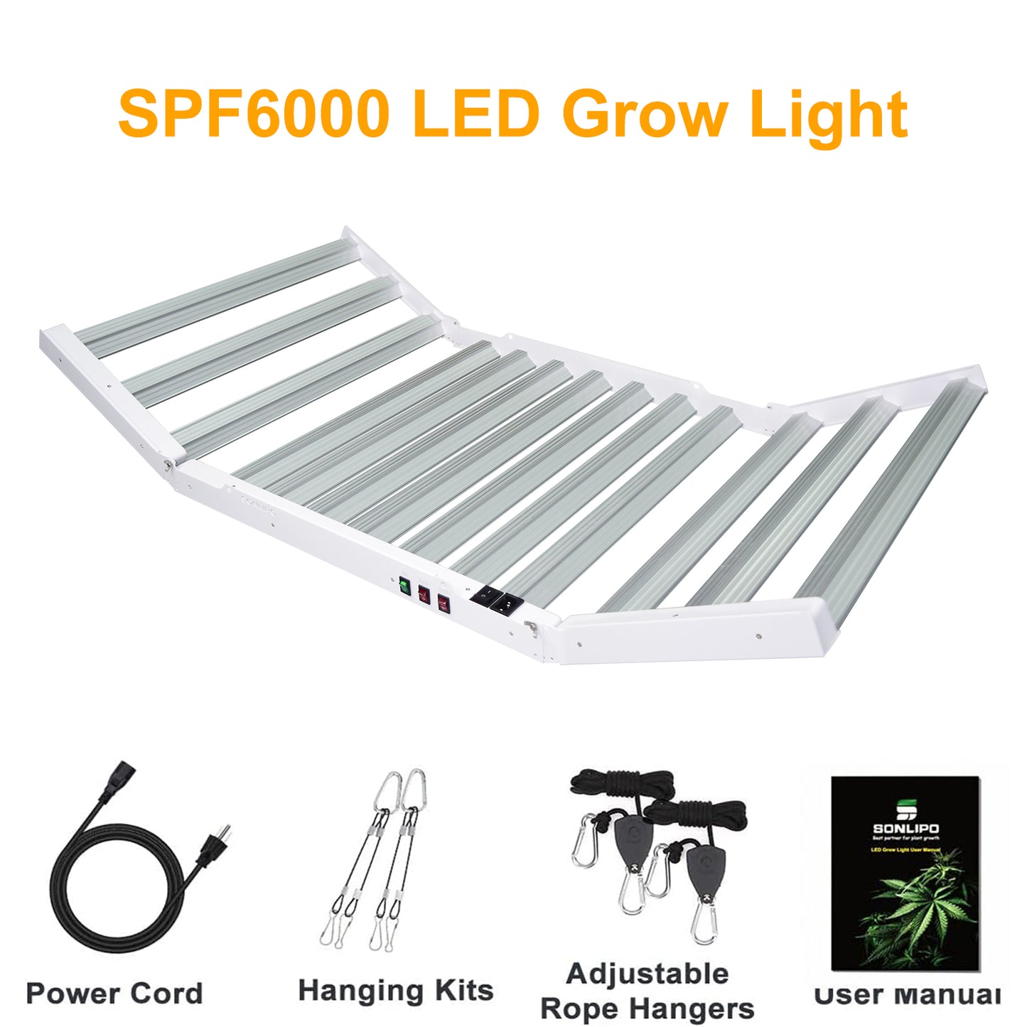 JideTech 600W foldable full spectrum vertical farming growing systems Led Grow Light (SPF6000-600W)