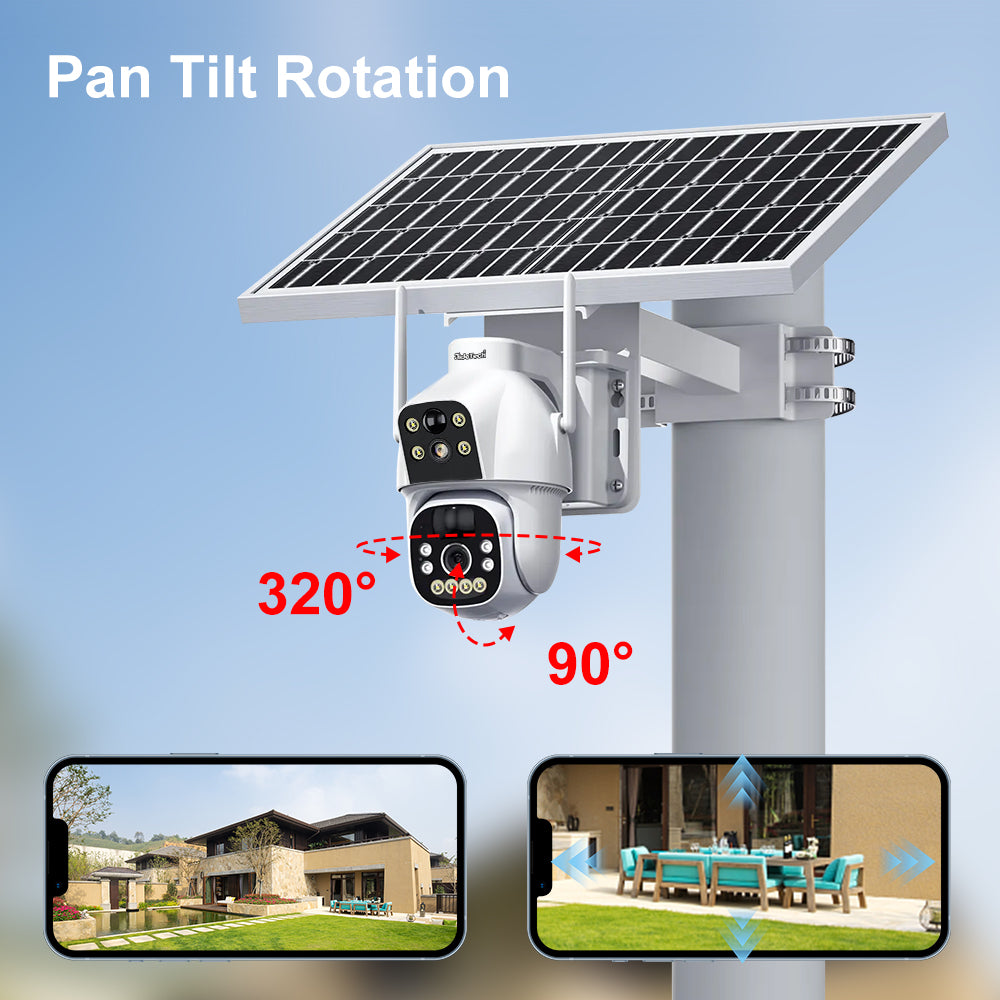 JideTech Daul Model 4G Solar PIR Camera (S2-4G(PIR))