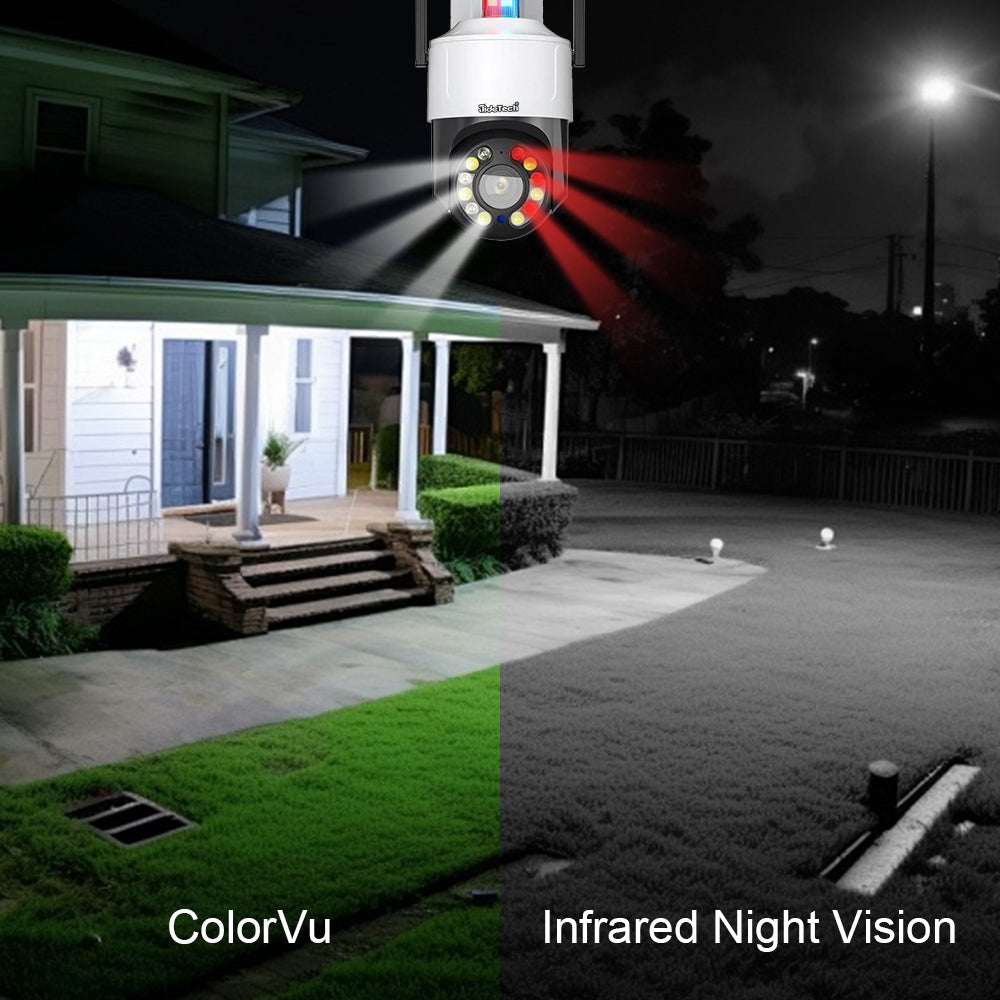 JideTech 3.5inch 10X 2MP 4G (Red & Blue Alert ) PTZ Camera  (Q6-10X-2MP4G)