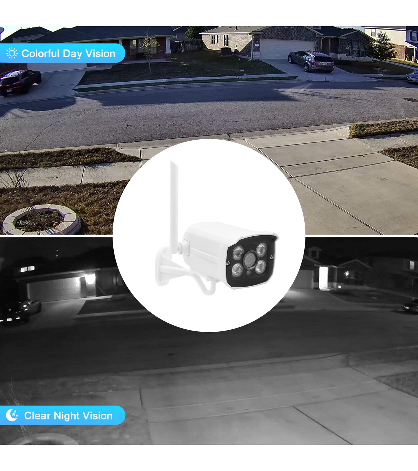 JideTech 3MP/5MP/8MP 4CH Wi-Fi Security Camera System(NK1-4H-2MPW)