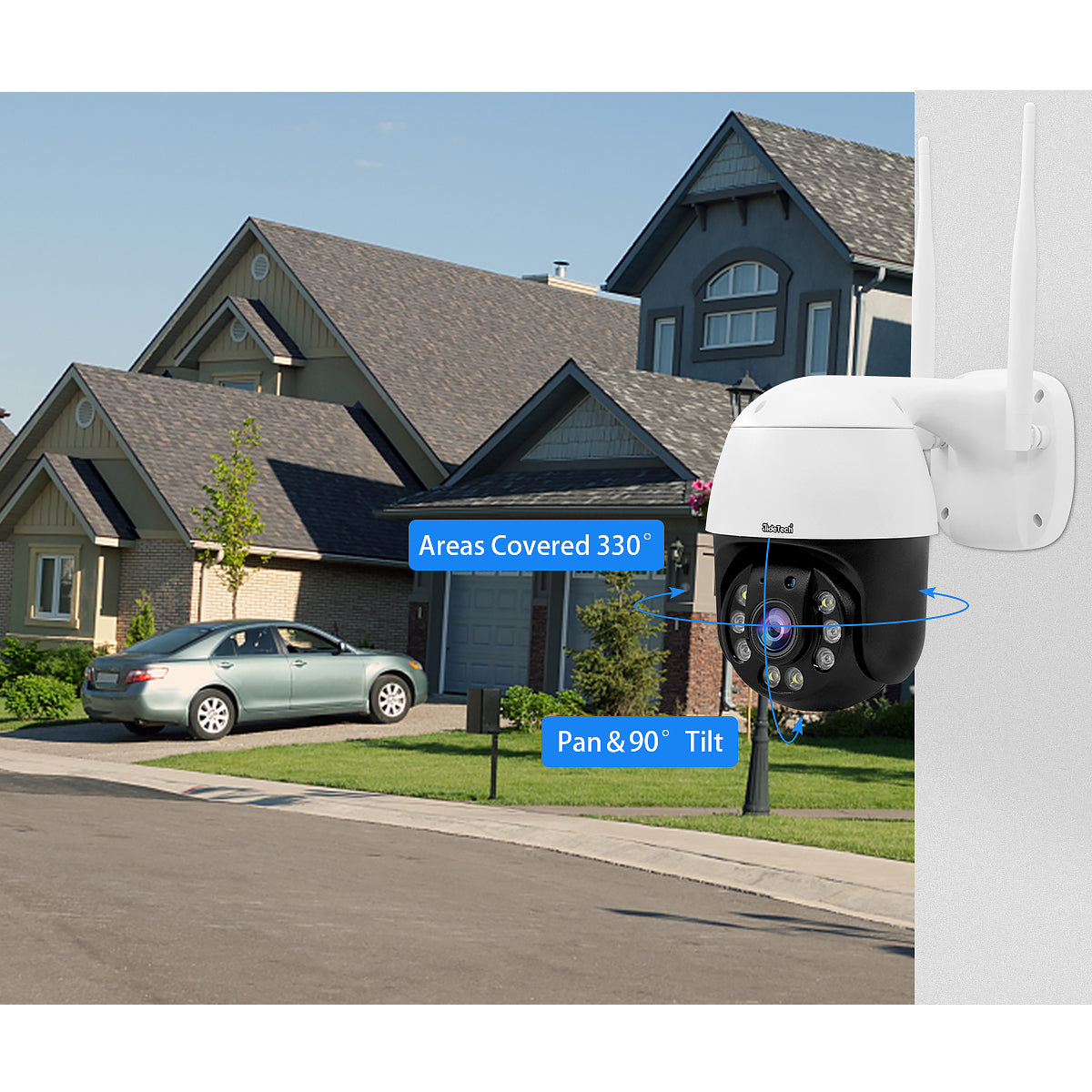 JideTech 5MP 5X Zoom Wi-Fi & 4G PTZ IP Camera with Europe SIM Card (P16-5MPW-4G)