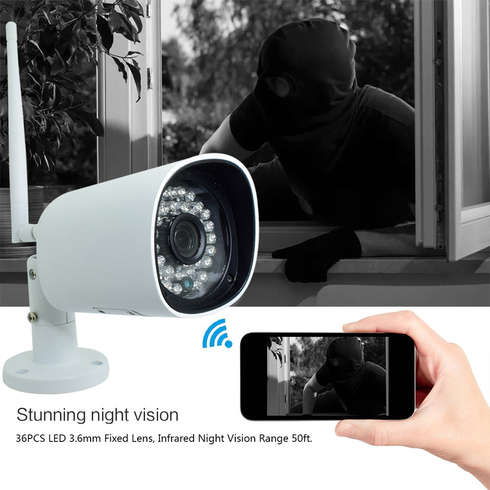 JideTech 2MP Wireless Bullet IP Camera with IR LED( HV2045MW-P )