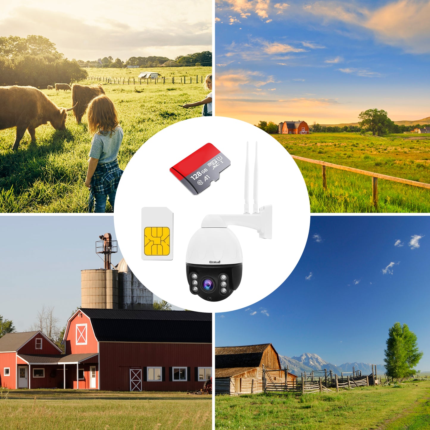 JideTech 5MP Europe 4G/US 4G 5X Optical Zoom PTZ Camera(P3-5X-5MP4G)