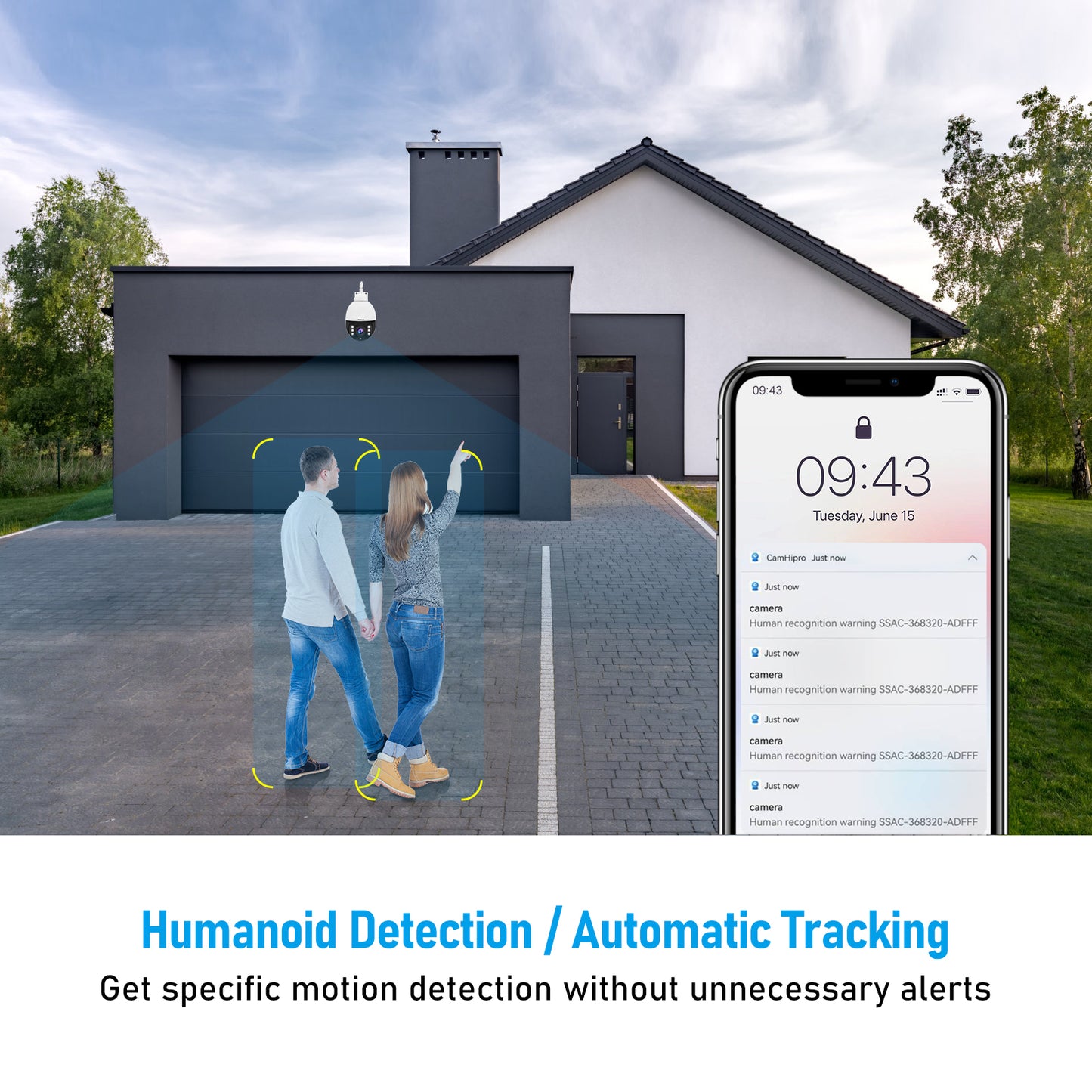 JideTech 5MP/8MP WiFi 5X Zoom PTZ IP Camera (P3-5X-5MPW)