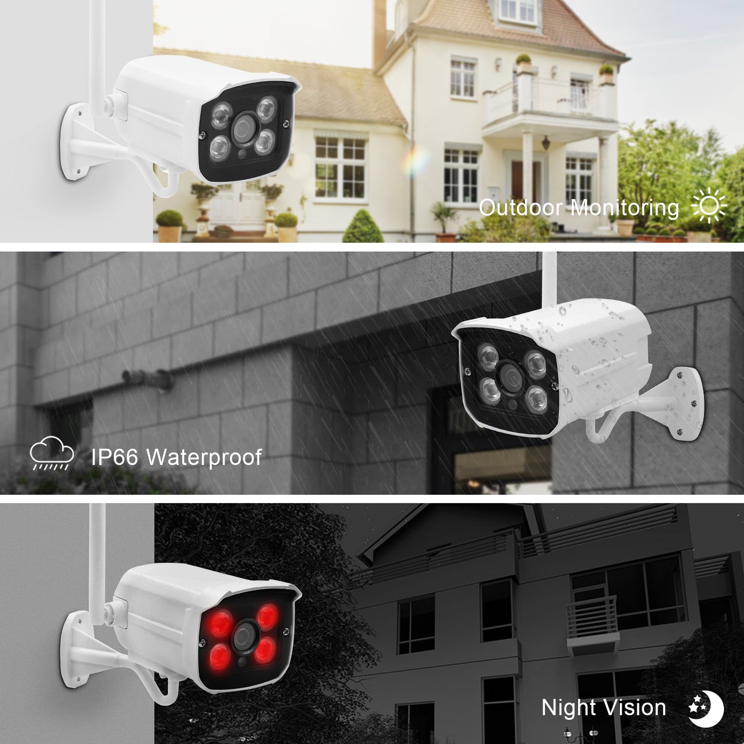 JideTech 4CH Wireless Security Camera System with 1TB Hard Drive,Complete Surveillance Systems,Motion Alert,WiFi NVR System UK Stock Free Shipping