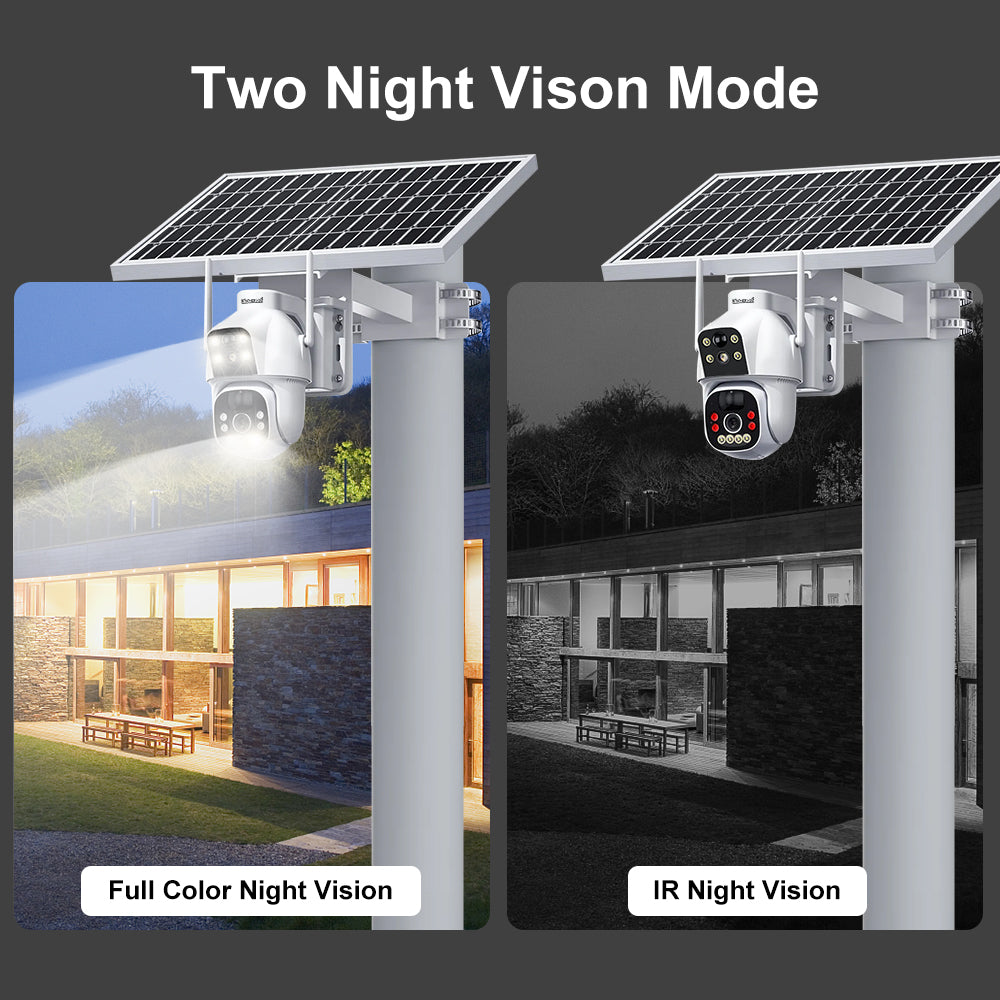 JideTech Daul Model 4G Solar PIR Camera (S2-4G(PIR))