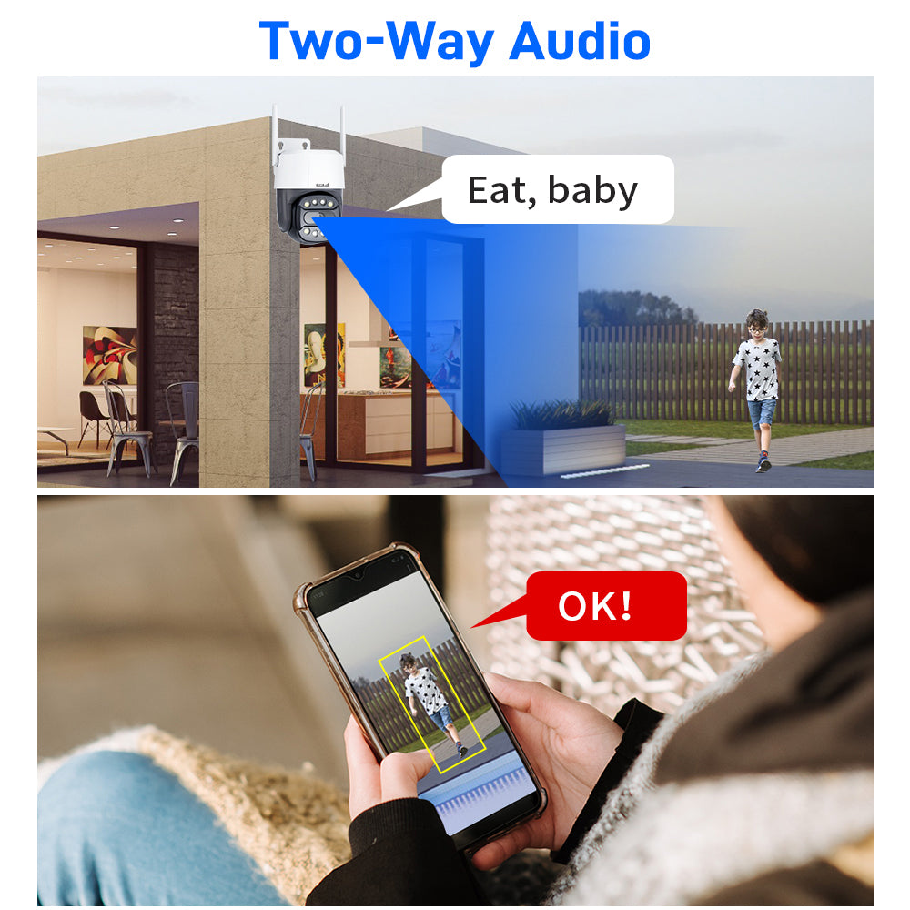 JideTech 4MP Mini 4G PTZ Camera (Q2-4MP4G)
