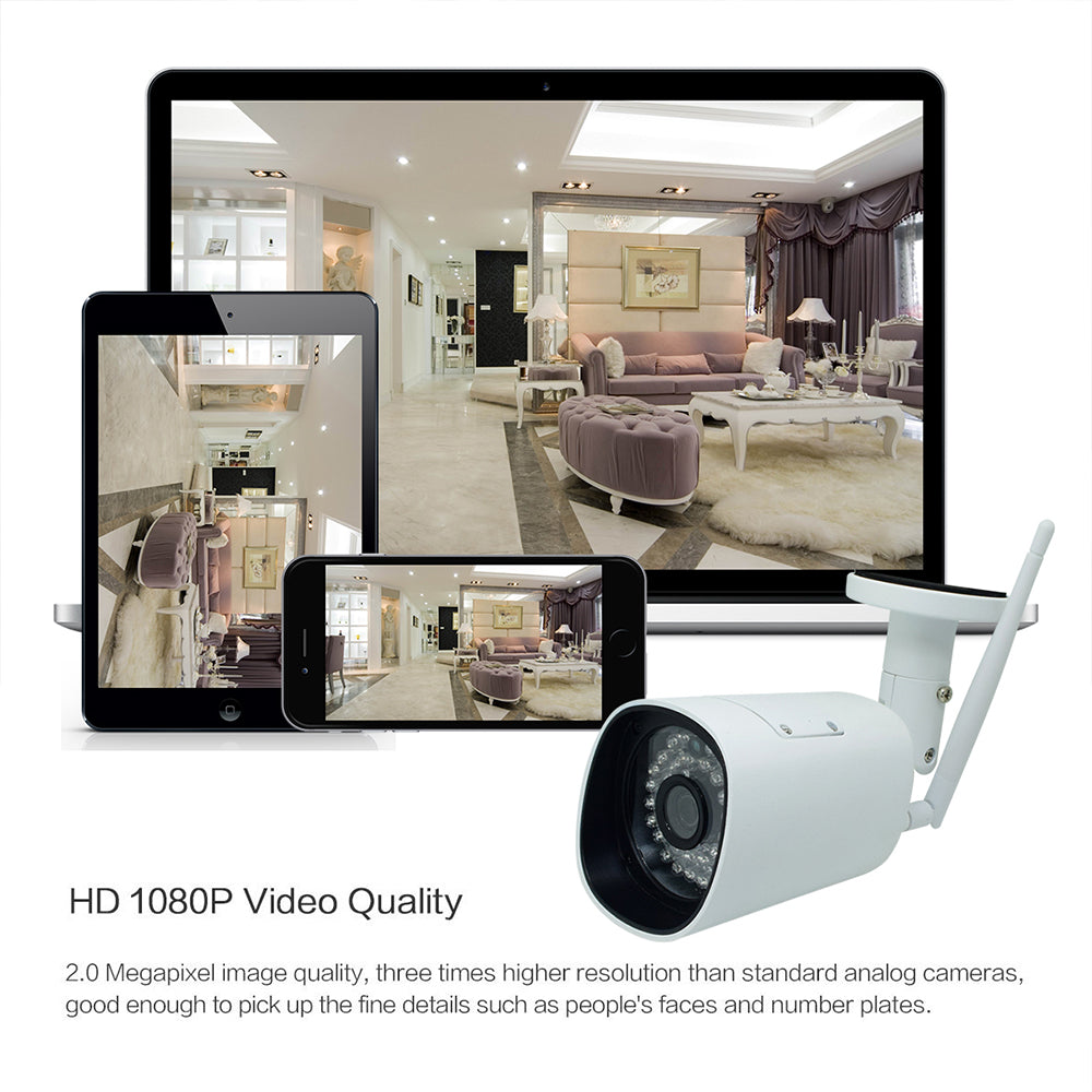 JideTech 2MP Wireless Bullet IP Camera with IR LED( HV2045MW-P )