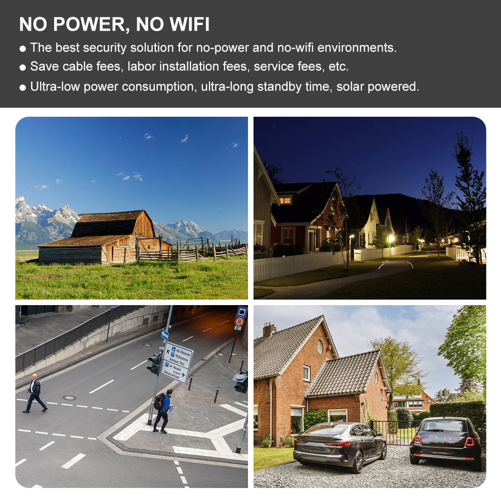 JideTech Daul Model 4G Solar PIR Camera (S2-4G(PIR))