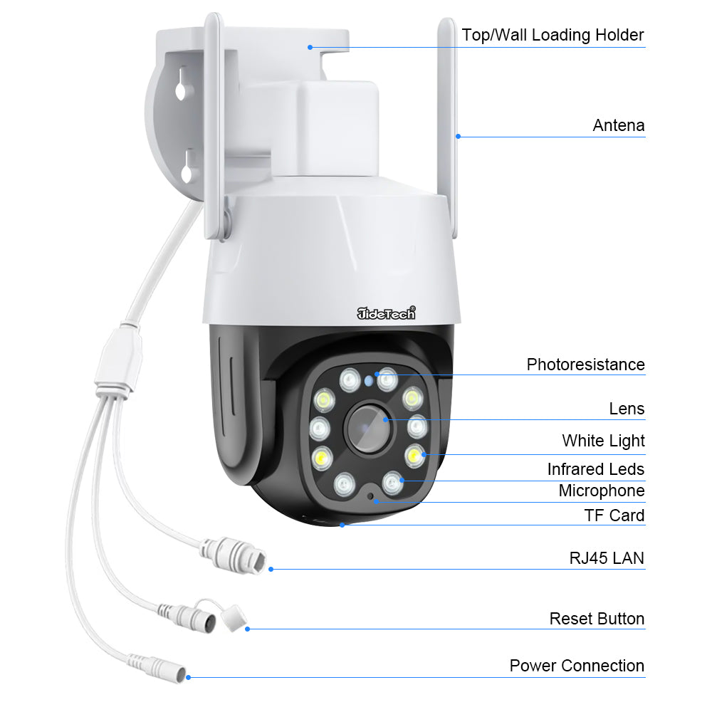 JideTech 5MP Mini 4G PTZ Camera (Q3-5MP4G)