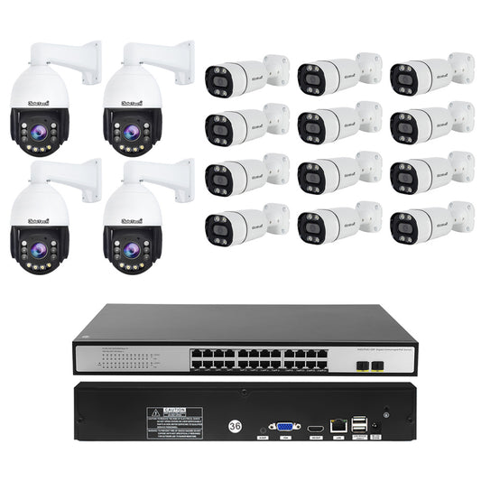 JideTech 16CH POE NVR Kits (Including the PoE Switch)