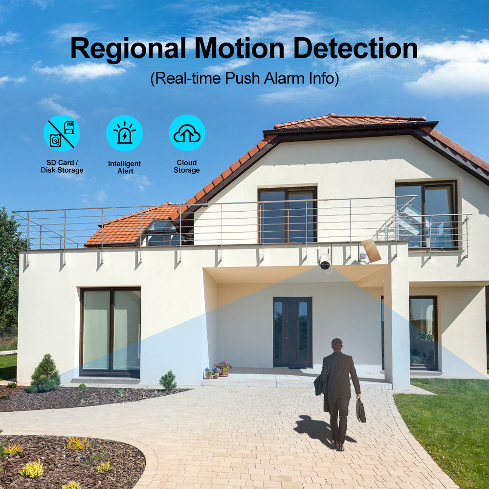 JideTech 4MP 4CH WIFI Solar Power Camera Outdoor with Solar Panel Free Shipping (NS1-4H-4MPW) EU Stock