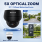 JideTech CamHi Pro 5MP/8MP PoE PTZ Camera, 5X Optical Zoom, Two-Way Audio – P1 Plus