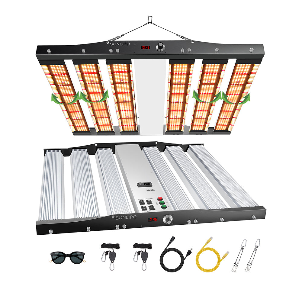 JideTech 2196 Sam-sung LEDs Full Spectrum Led Grow Light 450 W Dimmable Indoor Plant For Vertical Farming (SPC4500-450W)