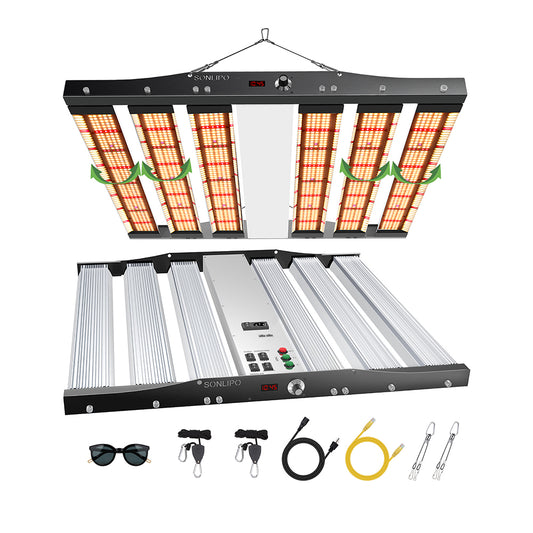 JideTech 2196 Sam-sung LEDs Full Spectrum Led Grow Light 450 W Dimmable Indoor Plant For Vertical Farming (SPC4500-450W)