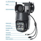 JideTech 8MP Dual Lens 4G Wi-Fi PTZ Cameras (Q4-8MP4G)
