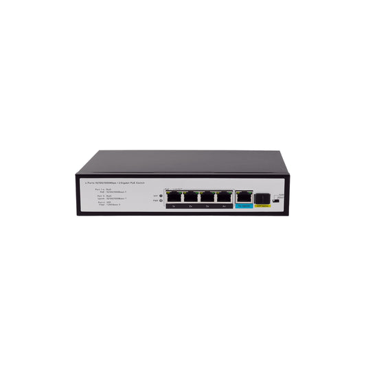 JideTech 6 Ports Gigabit Switch POE Switch Smart Ethernet Switch(304GP-1G1SFP)