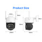 JideTech Dual Lens 4G Wi-Fi PTZ-Kameras (Q2-2-2MP4G) 