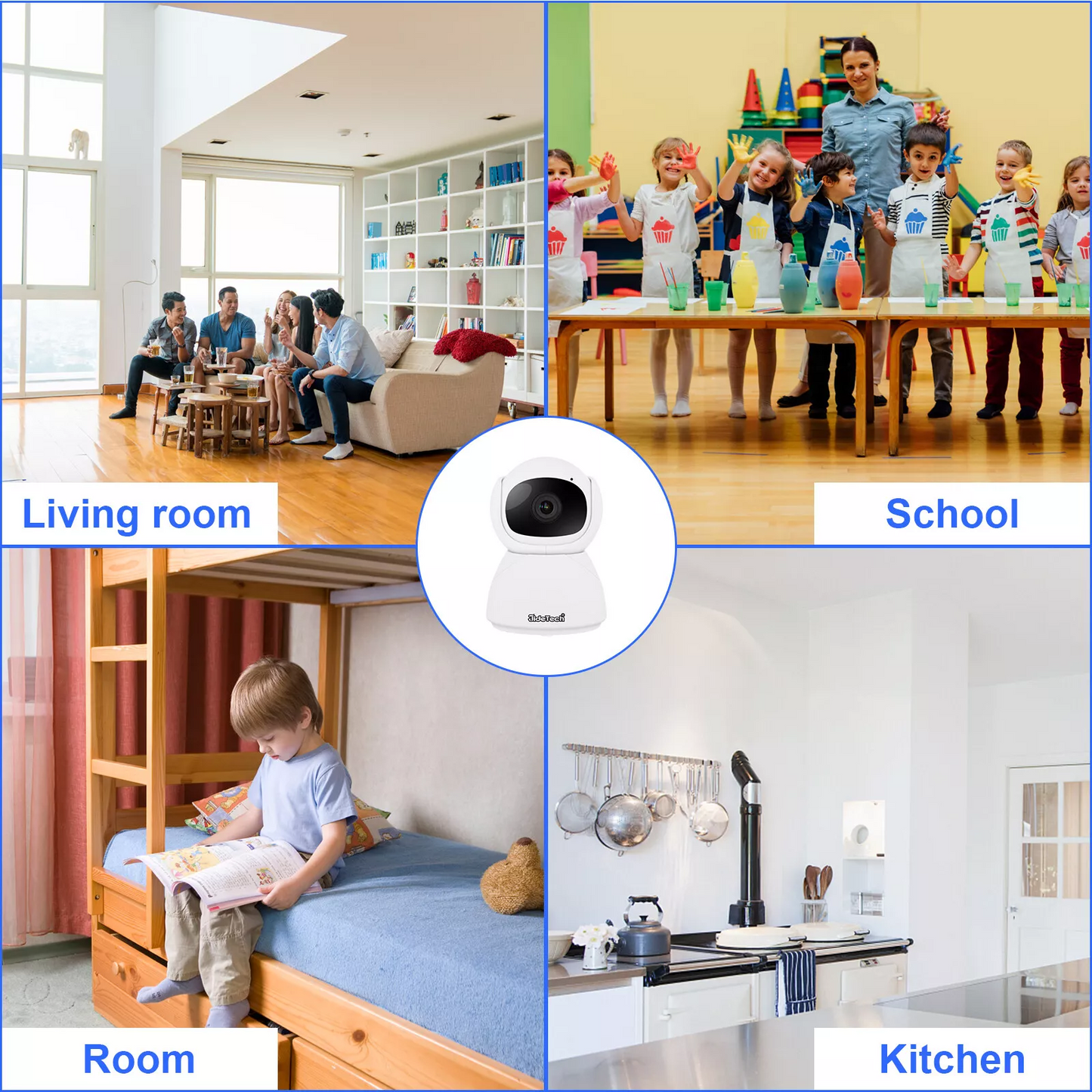 JideTech 1080P WiFi Indoor  Security Camera (D1-2MPW)