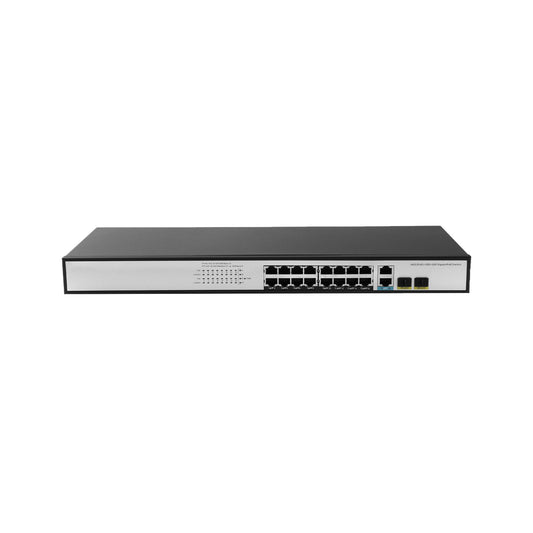 JideTech Gigabit 20-port PoE switch with Switching  Capacity 36Gbps(316GP-2G2SFP)