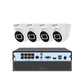 JideTech 5MP/8MP 4CH POE Dome Camera with NVR Indoor/Outdoor Camera Kit (NK5-4H-5MP)