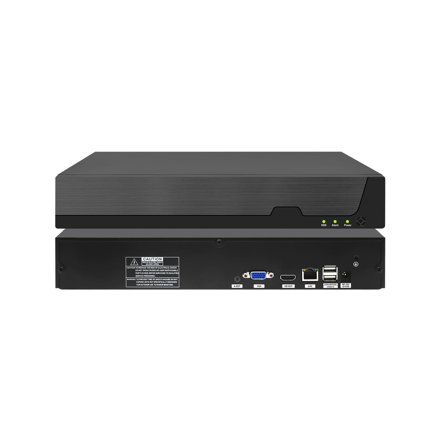JideTech 12CH 8MP PoE Network Video Recorder Support 1HDD(MN3112B)