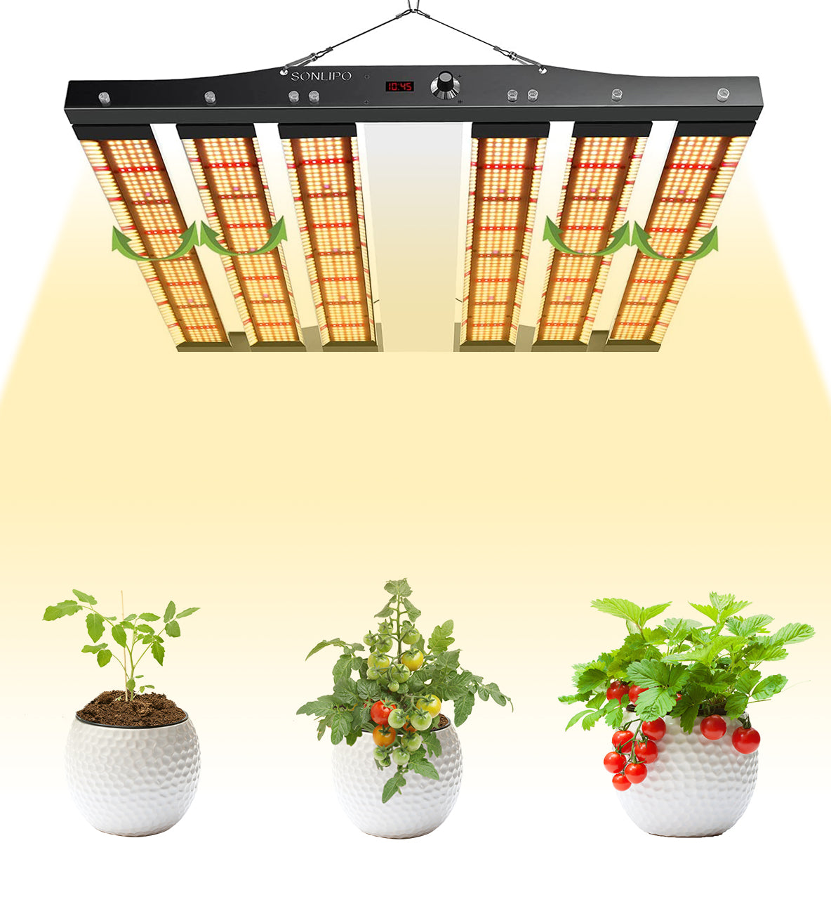 JideTech 2196 Sam-sung LEDs Full Spectrum Led Grow Light 450 W Dimmable Indoor Plant For Vertical Farming (SPC4500-450W)