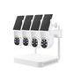 JideTech WIFI 4MP 4CH Mini Solar Power Camera kit (NK7-4H-4MPW)