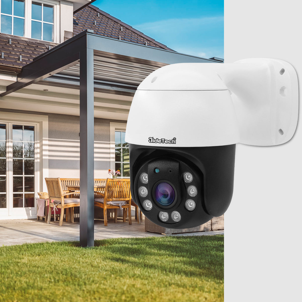 JideTech 5MP 4X Zoom PoE IP Camera Two Way Audio (P6-4X-5MP)