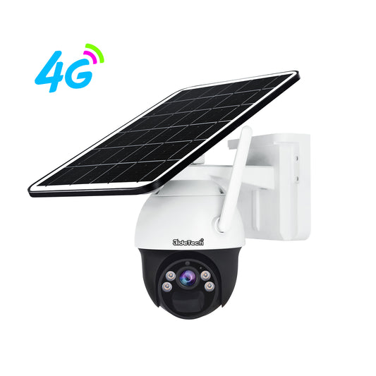 JideTech 4G 4MP Mini Solar Power Humanoid Tracking Camera(S5-4MP4G)