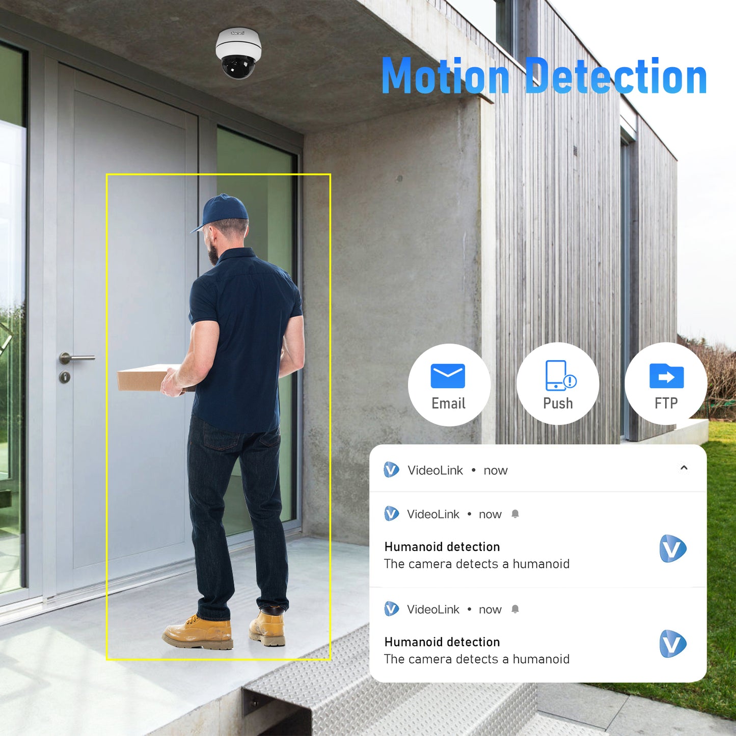 JideTech 5MP/8MP PoE Dome PTZ Camera 5X Zoom Auto Tracking Compatible HIKVISION (P1 PLUS-5X-5MP/8MP)