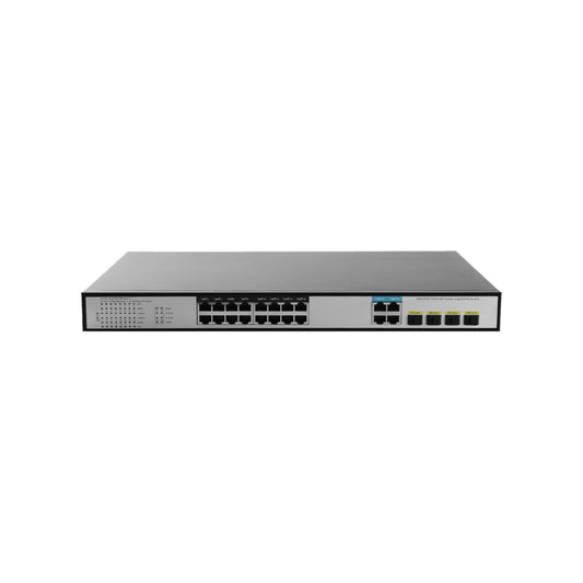 JideTech Gigabit 20-port PoE switch with Switching  Capacity 40Gbps(316GP-4G4SFP)