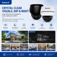 JideTech IP PoE Kamera Außen-/Innenbereich Wasserdichte IP66 Nachtsichtkamera (P1 Plus-5X-8MPB)