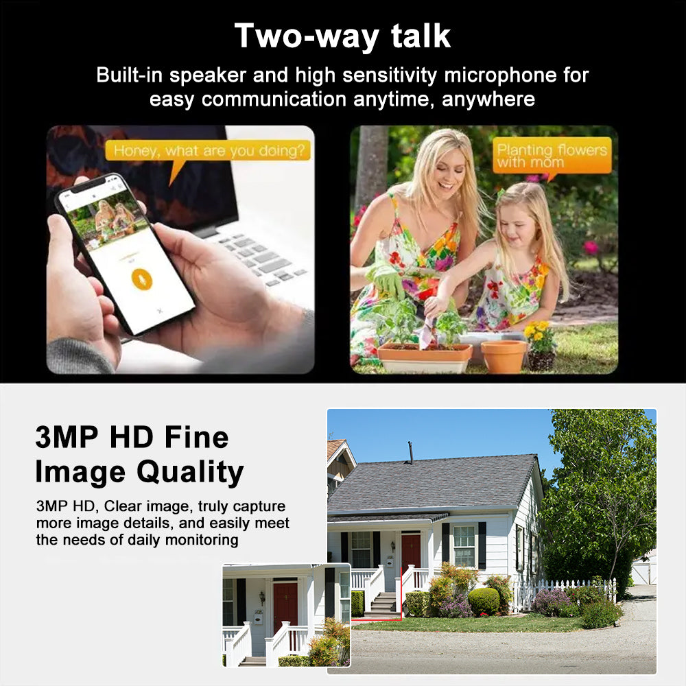 JideTech 5MP 4G Solar PTZ Camera System 4G USA SIM Card (Q11)