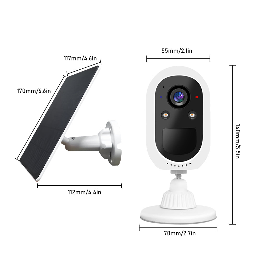 JideTech 4MP Solar Powered Wireless Desktop Indoor Camera(BA13-4MP)