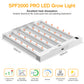 JideTech LED Grow Light 200W 4x4ft Coverage Full Spectrum Veg & Bloom Dimmer Timer (200W SPF2000PRO)