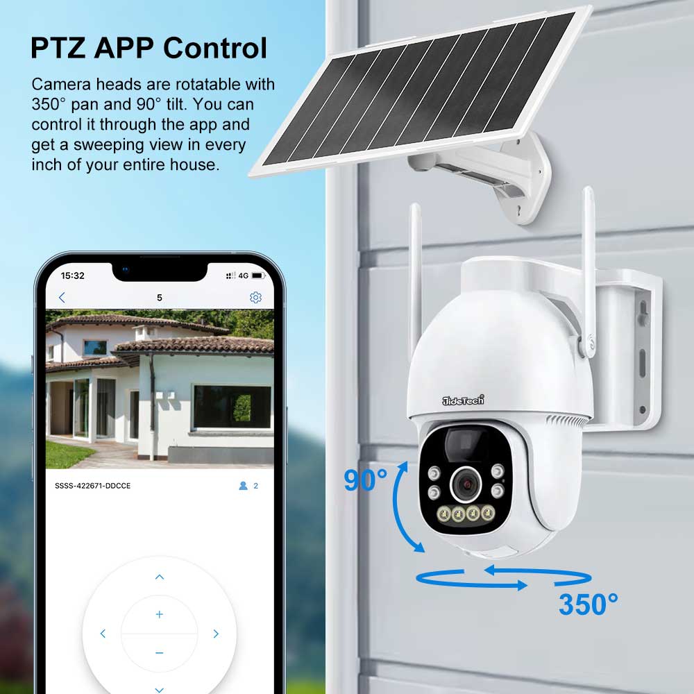 JideTech Solar 4G PIR PTZ Camera (S1-4G)