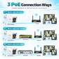 Three PoE connection ways with router switch and NVR for bullet camera