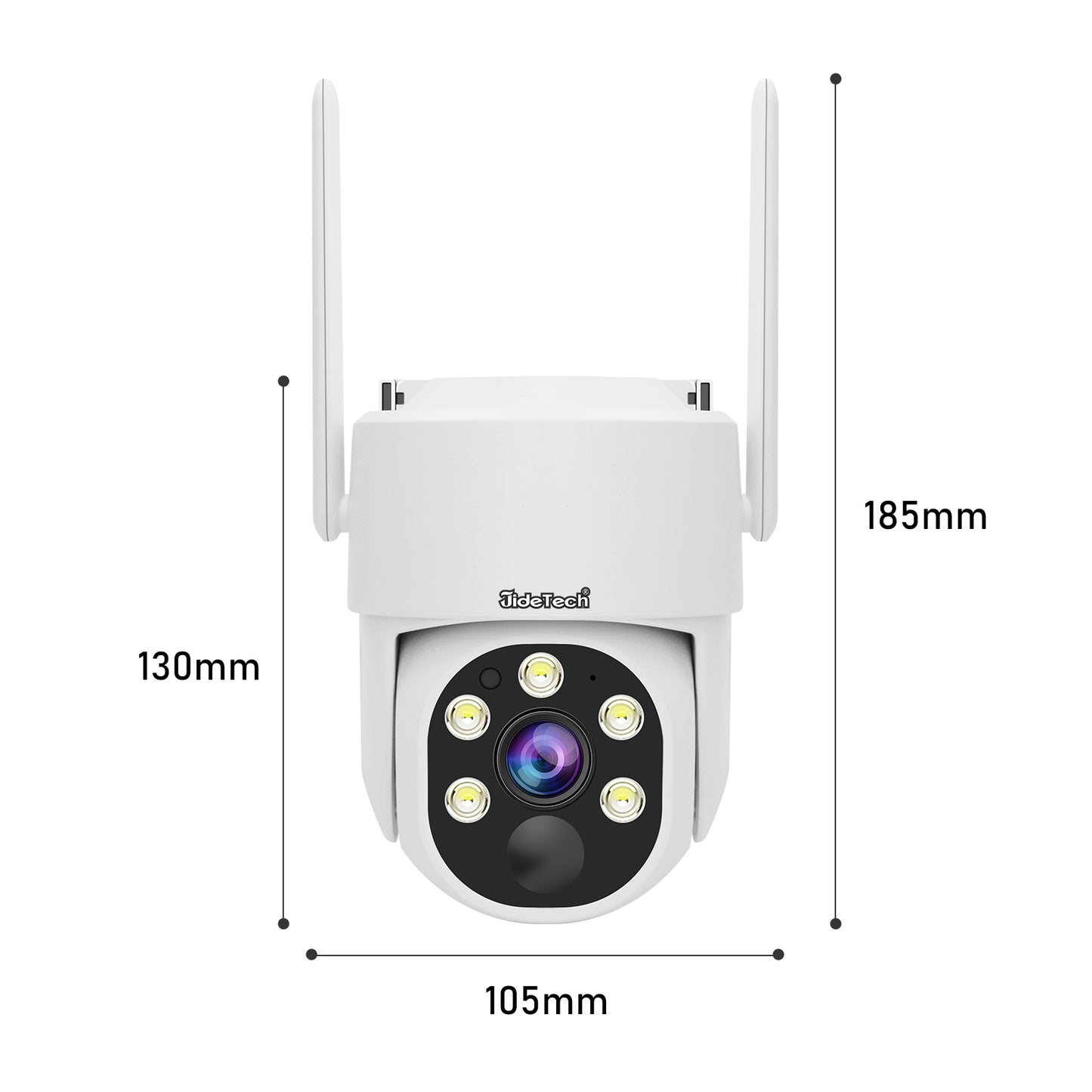 JideTech WIFI 4MP 8CH Mini Solar Power Security Camera Kit (NK7-8H-4MPW)