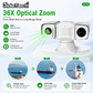 LC002 4MP 36X Green Laser PTZ Camera with 1W Laser, 150m Distance, POE & Adjustable Beam Size